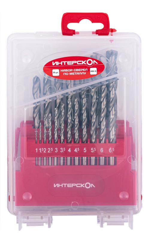 набор сверел по металлу из быстрорежущей стали hss-g (19шт) интерскол 18101.019 от BTSprom.by
