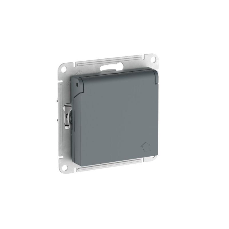 розетка atlasdesign 16а ip20 с заземл. защ. шторки с крышкой быстрозажим. клем. механизм грифель se atn000746s от BTSprom.by