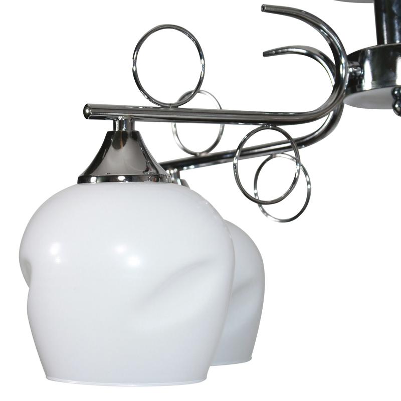  Светильник НПБ 01-5х60-158 11280-3/5 (Плафон 8313) E27 потолочный хром ИУ Элетех 1005405181 фото в каталоге от BTSprom.by