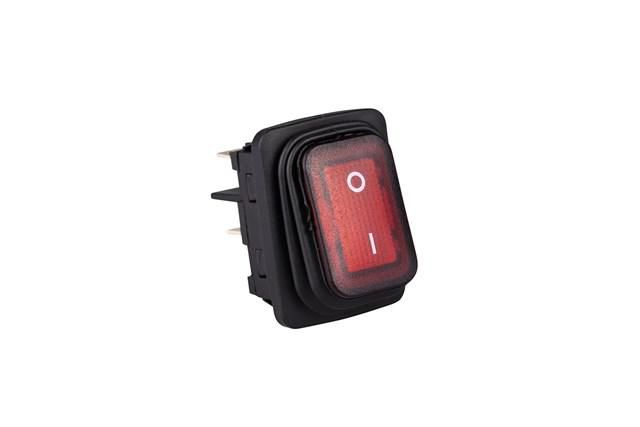выключатель с подсветкой красный 2но ip65 emas a54b1k11 от BTSprom.by
