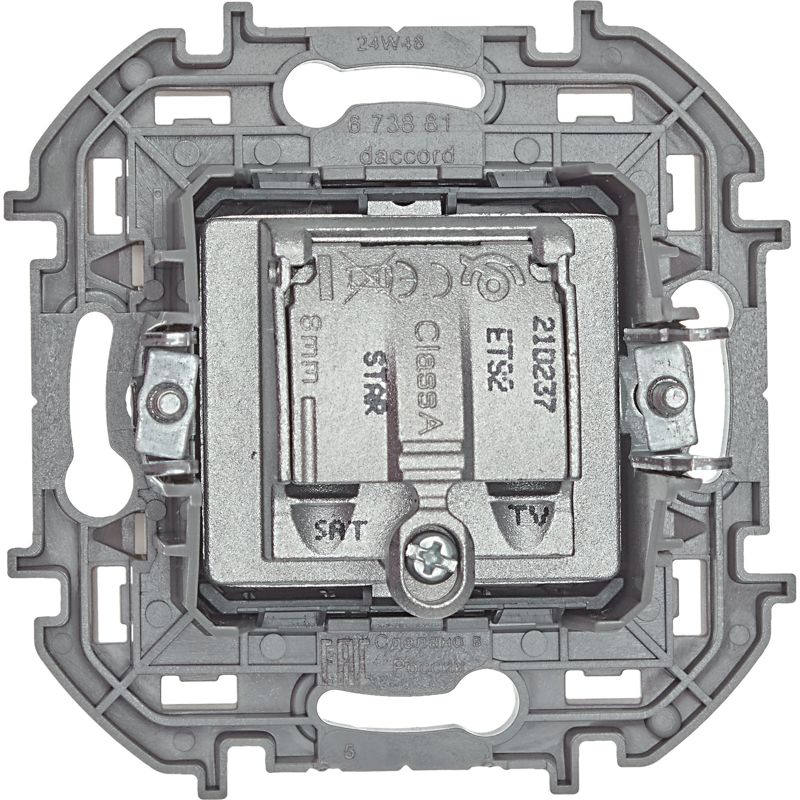  Розетка телевизионная TV/SAT Inspiria с топологией "звезда" механизм сл. кость IEK 673881 фото в каталоге от BTSprom.by