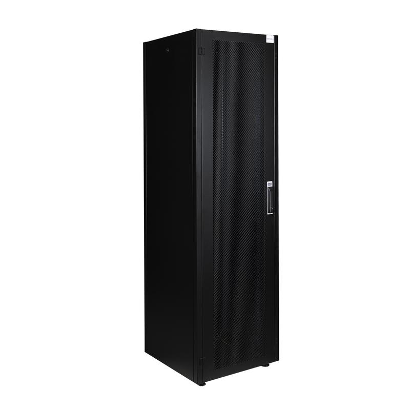 шкаф напольный 19дюйм 47u 600х600 передн. дверь перфорир.; задн. стенка перфорир. черн. datarex dr-721601 от BTSprom.by