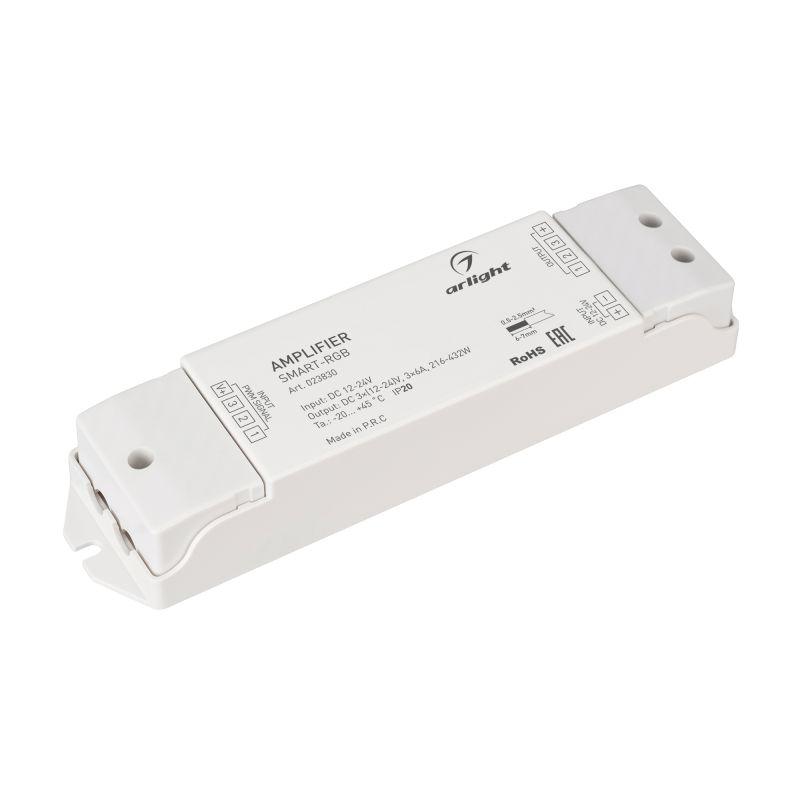 усилитель smart-rgb (12-24в 3х6а) (ip20 пластик) arlight 023830 от BTSprom.by