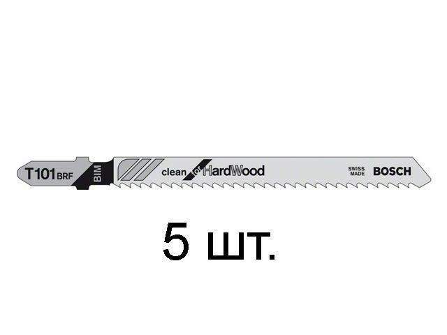 пилка лобз. по дереву/ламинату t101brf (5 шт.) bosch (пропил прямой, тонкий, для точного реза, в т.ч. в твердой древисине) от BTSprom.by