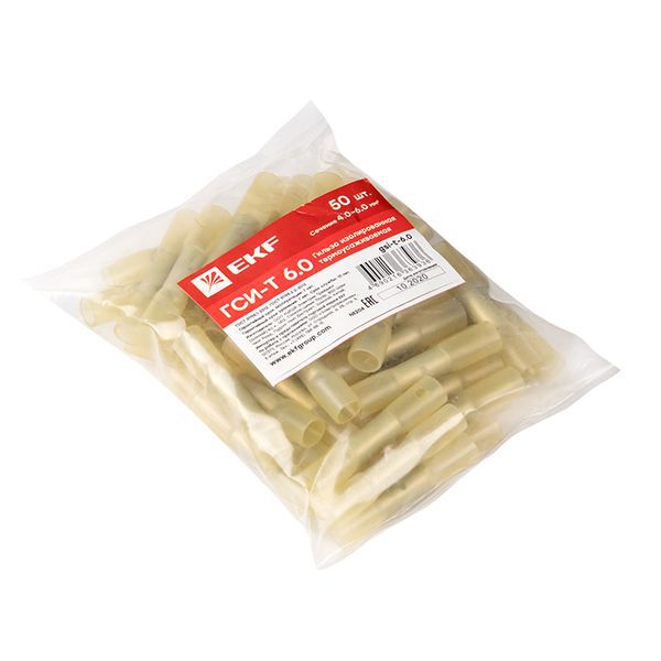  Гильза изолированная термоусаживаемая ГСИ-Т 6.0 (уп.50шт) EKF gsi-t-6.0 фото в каталоге от BTSprom.by