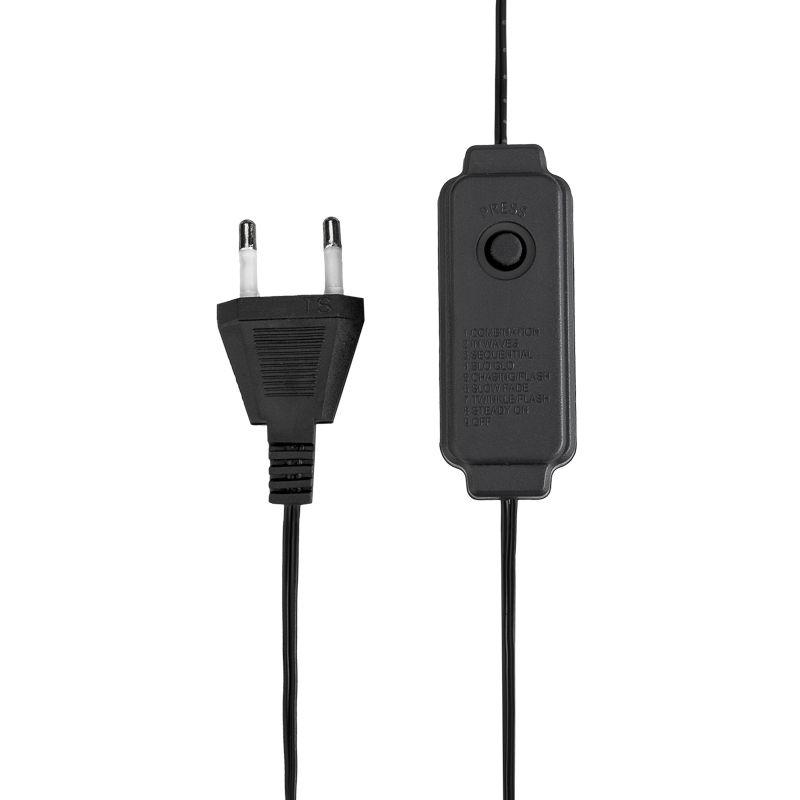  Гирлянда "Роса" 20м 200LED бел. IP20 230В с контроллером провод зел. Neon-Night 303-265 фото в каталоге от BTSprom.by