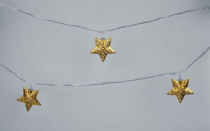  Гирлянда светодиодная "Нить золотые звезды" 95 038 NGF-D042-02 1.6м WW IP20 Navigator 95038 фото в каталоге от BTSprom.by