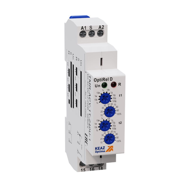 реле времени optirel d tmr-acy-1t-240u-1 циклическое 16а 1со 12-230ас/dc кэаз 332030 от BTSprom.by