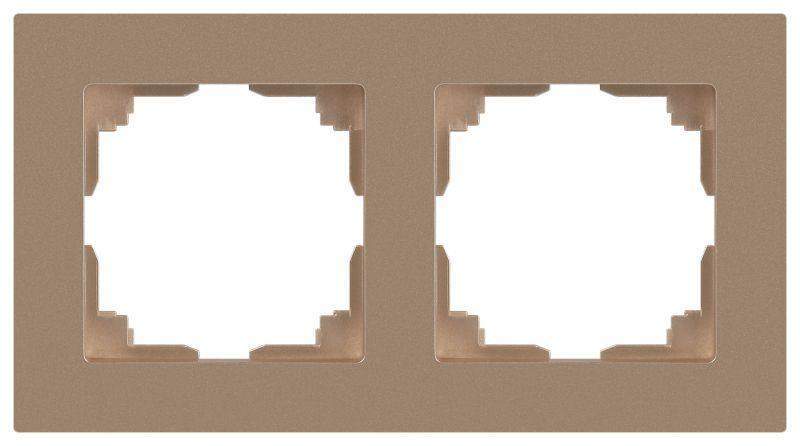 рамка 2-м сп accent 6-502-04 шампань intro б0063758 от BTSprom.by