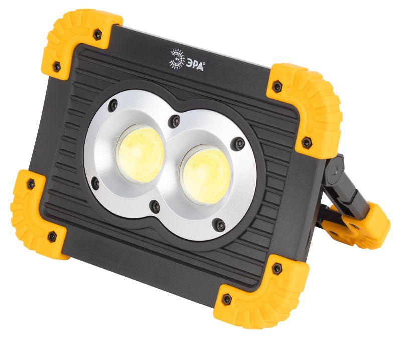 фонарь-прожектор аккумуляторный рабочие практик pa-803 cob 10вт + led 3вт 4 режима аккум./элементы питания эра б0054037 от BTSprom.by