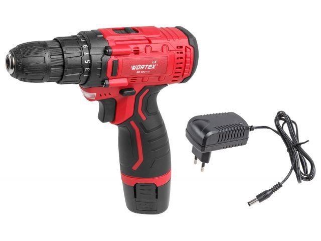аккум. дрель-шуруповерт wortex lx bd 1213-1 li в кор. 12 в, 25 н*м, 1х1.5 а*ч, бзп 10 мм (шурупы до 5 мм) 1329350 от BTSprom.by