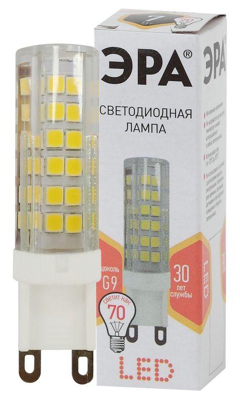 лампа светодиодная jcd-7w-220v-corn ceramics-827-g9 560лм эра б0027865 от BTSprom.by