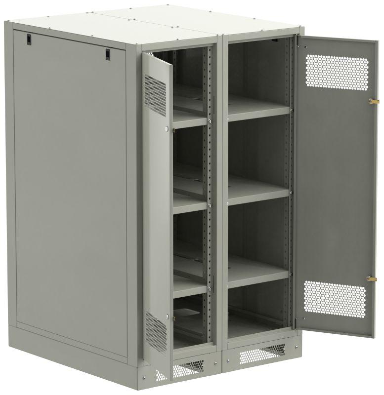 шкаф linea b (пустой) 1450х900мм дверь двустворч. метал. сер. itk lb35-14h99-2m от BTSprom.by