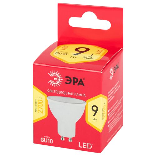 Лампа RED LINE LED MR16-9W-827-GU10 R GU10 R 9Вт софит тепл. бел. свет Эра Б0050691 фото в каталоге от BTSprom.by