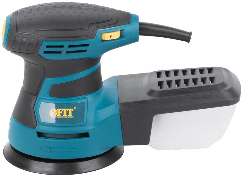 машина шлифовальная эксцентриковая 350вт 3000-13000об/мин; 125мм; липучка fit 80582 от BTSprom.by