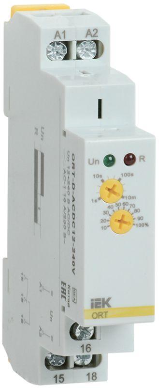 реле задержки выключения при снятии питания ort 12-240в ac/dc iek ort-d-acdc12-240v от BTSprom.by
