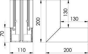  Угол для кабель-канала Rapid 80 внутренний неизменяемый 70х110 ПВХ GK-I70110RW бел. OBO 6274340 фото в каталоге от BTSprom.by