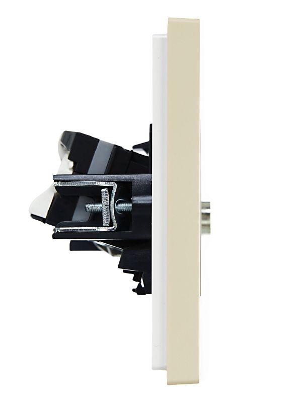  Розетка 2-м TV+RJ45 кат.5E FORTE&PIANO FP436 ваниль IEK FP-AK20-1-K10 фото в каталоге от BTSprom.by