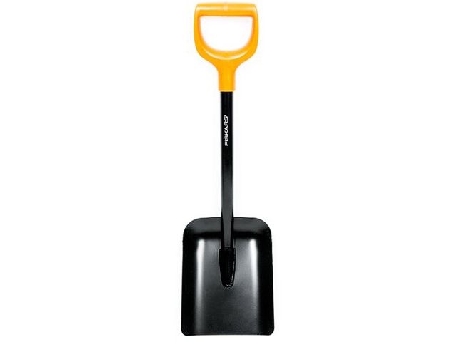 лопата совковая укороченная fiskars solid (длина:780мм, ширина:230мм) 1026649 от BTSprom.by