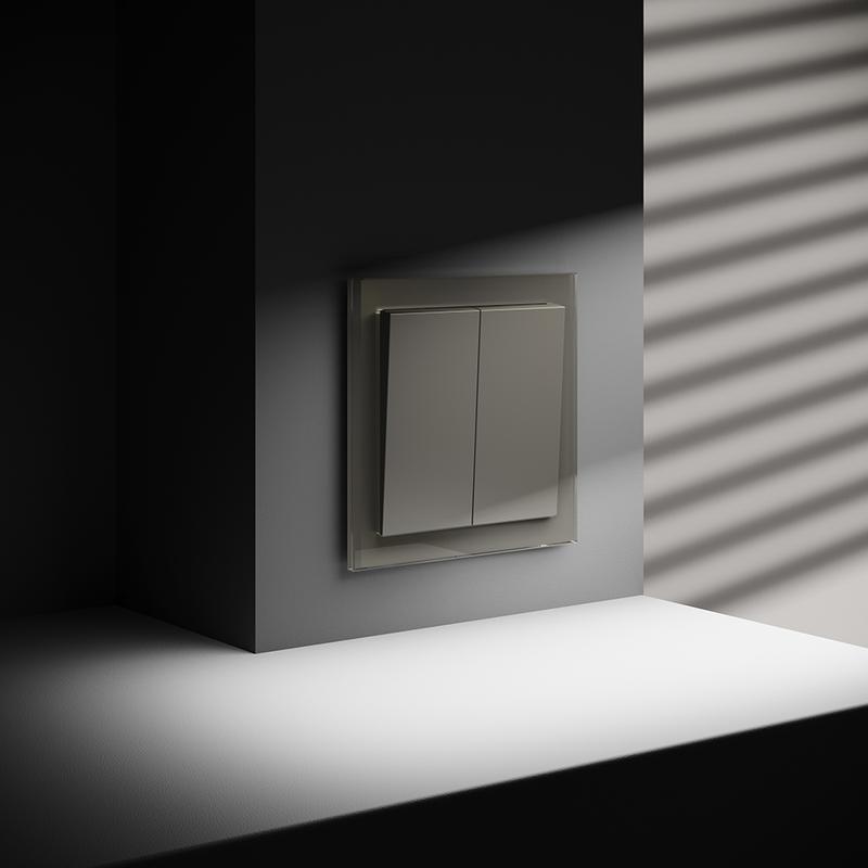  Выключатель 2-кл. СП S70 10А с самовозвратом механизм шелк Voltum VLS020604 фото в каталоге от BTSprom.by