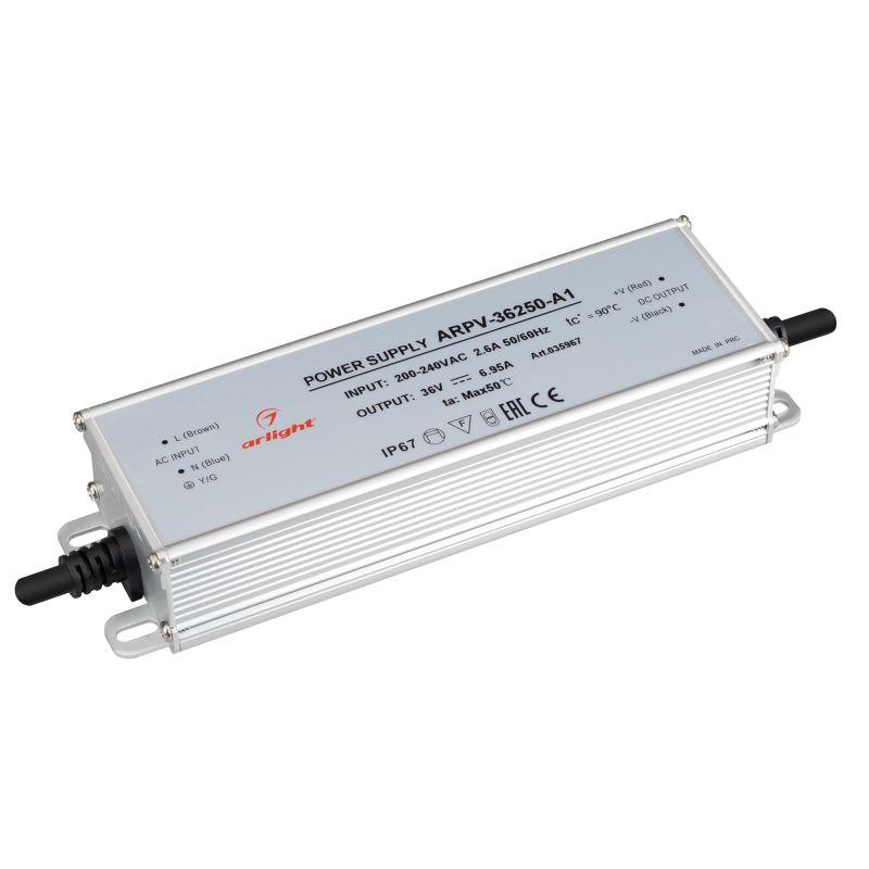 блок питания arpv-36250-a1 36в 6.95а 250вт ip67 металл arlight 035967 от BTSprom.by