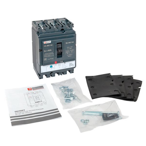  Выключатель автоматический 3п 100/40А 36кА ВА-99C Compact NS PROxima EKF mccb99C-100-40 фото в каталоге от BTSprom.by