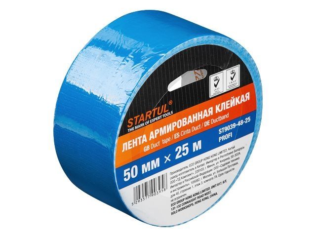 лента армированная клейкая 50ммх25м синяя startul profi (st9039-48-25) (скотч армированный) st9039-48-25 от BTSprom.by