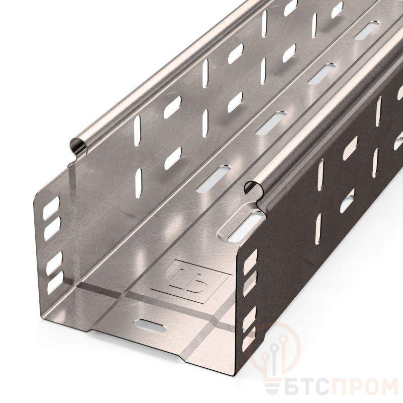 Лоток перфорированный 100х80 L3000 сталь 0.7мм INOX (AISI 409) Стандарт Промрукав PR16.2412 фото в каталоге от BTSprom.by Лоток перфорированный 100х80 L3000 сталь 0.7мм INOX (AISI 409) Стандарт Промрукав PR16.2412 фото в каталоге от BTSprom.by