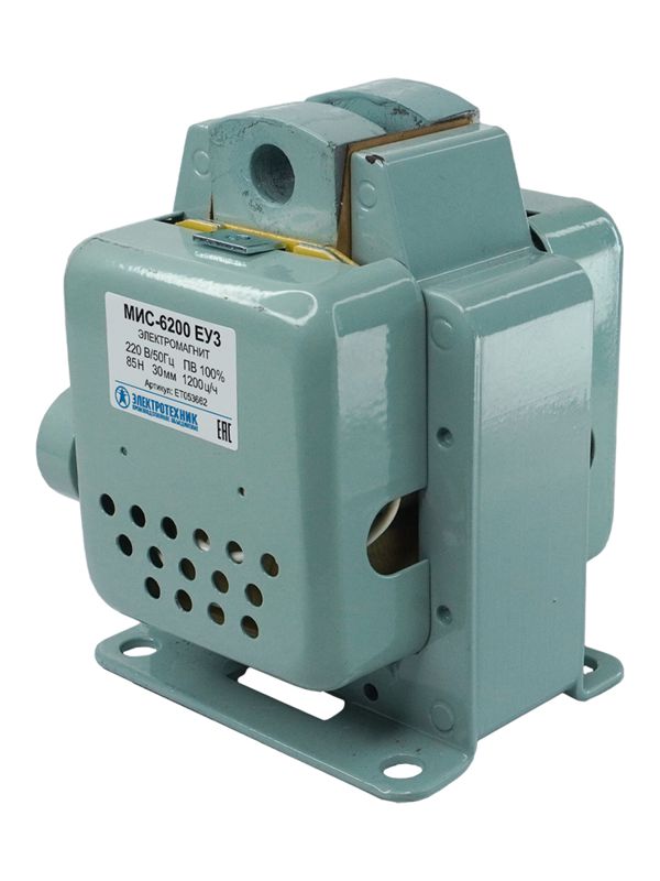 электромагнит мис-6200 еуз 220в толкающее исп. пв-100% ip20 c жесткими выводами электротехник et053662 от BTSprom.by