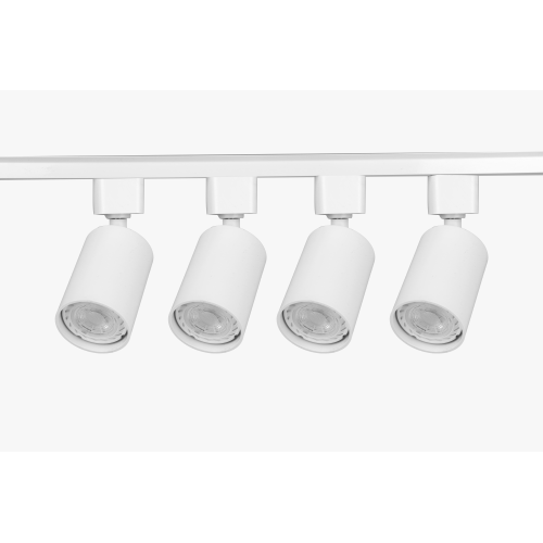 комплект tr70-set4-gu10-wh трековых светильников 1ф 4шт под лампу с шинопроводом 80см бел. эра б0063933 от BTSprom.by