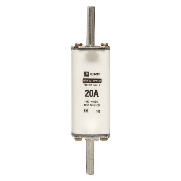  Вставка плавкая ППН-33 160/20А габарит 0 PROxima EKF fus-33-0/160/20 фото в каталоге от BTSprom.by