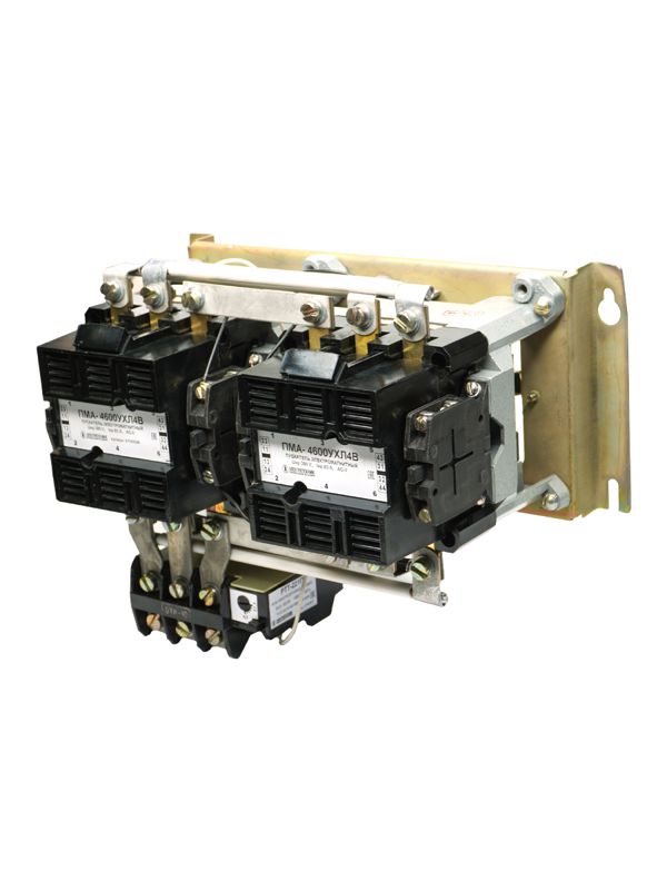 пускатель реверсивный пма-4600 ухл4 в 63а кат. 220в 4но+4нз ip00 с реле ртт-221п 42.5-57.5а электротехник et007547 от BTSprom.by