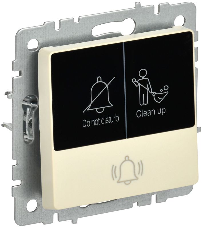 кнопка звонка brite 10а вс10-1-9-бркр для отелей с индик. механизм беж. iek br-v14-2-10-k10 от BTSprom.by