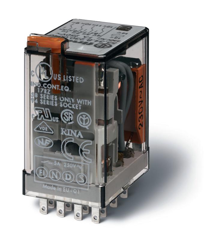 реле электромеханич. 4co 7а 24в dc rti finder 553490240094 от BTSprom.by