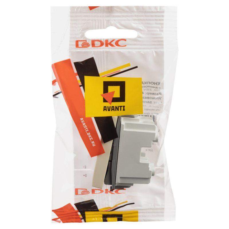  Кнопка модульная 1мод. Avanti "Ванильная дымка" 16А беж. DKC 4405151 фото в каталоге от BTSprom.by