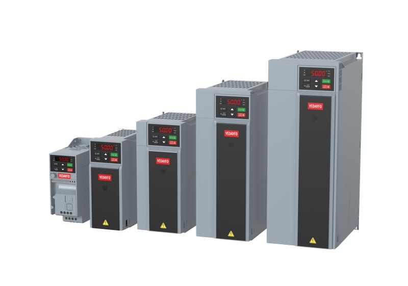  Преобразователь частоты VF-101-P4K0-0016-U-S2-E20-B-H вход. 220В выход. 4кВт выход. 16А ток перегрузки 24А встроен. тормозн. ключ внешн. дроссель VEDA ABC00104 фото в каталоге от BTSprom.by