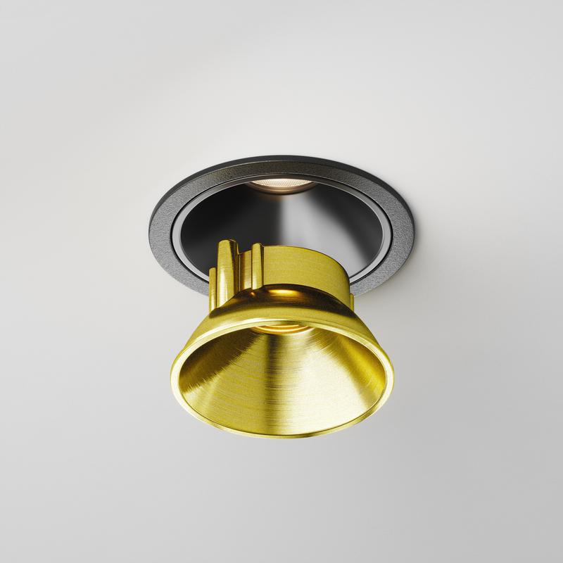  Рамка-отражатель декоративная для светильников Alfa LED латунь Maytoni Ring8-10W-RD-BS фото в каталоге от BTSprom.by