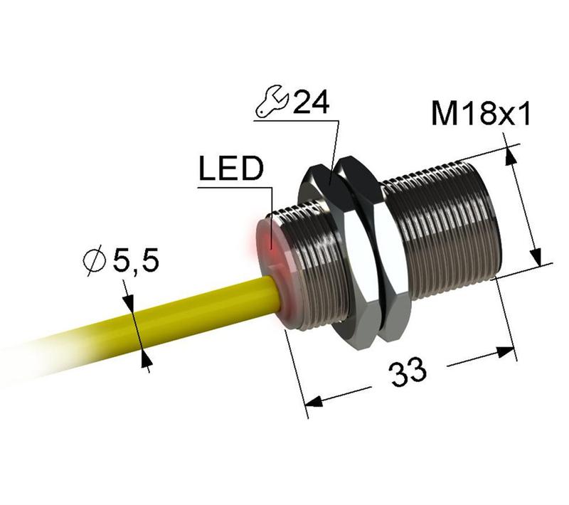 выключатель бесконтактный ps2-18m33-8n21-k (вб2.18м.33.8.2.1.к) мега-к a8010-79689964 от BTSprom.by