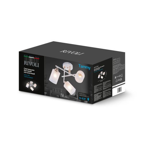  Люстра Tammy 3162-303 3хЕ27 60Вт модерн Rivoli Б0059258 фото в каталоге от BTSprom.by