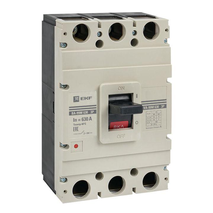 выключатель автоматический 3п 630/630а 50ка ва-99м proxima ekf mccb99-630-630m от BTSprom.by