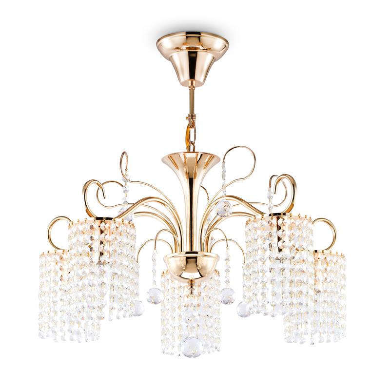  Люстра Leona 40Вт E14х5 IP20 Freya FR1127-PL-05-G фото в каталоге от BTSprom.by