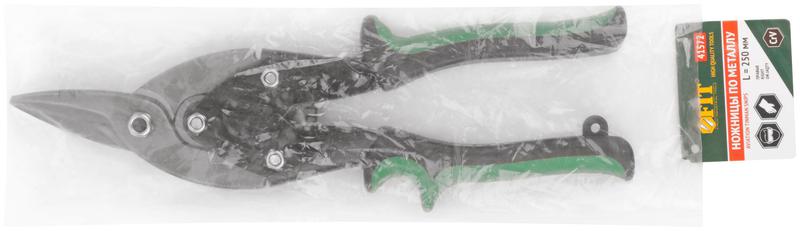  Ножницы по металлу усиленные CrV профи прорезиненные ручки правые 250мм FIT 41572 фото в каталоге от BTSprom.by