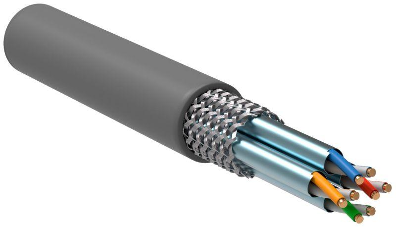 кабель витая пара s/ftp кат.6a 4х2х23awg solid пвх сер. (305м) (м) itk lc1-c6a04-611 от BTSprom.by