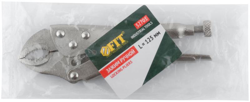  Зажим ручной с фиксатором тип WR 125мм FIT 52701 фото в каталоге от BTSprom.by