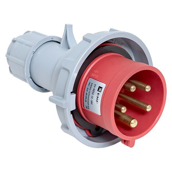 вилка переносная 0252 3p+pe+n 32а 380в ip67 proxima ekf ps-0252-32-380 от BTSprom.by