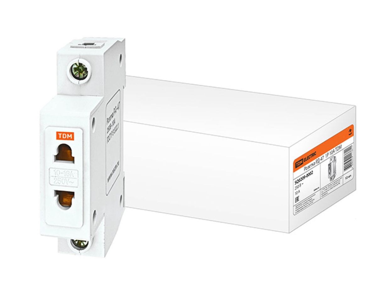 розетка рд-47  1р 10а tdm sq0209-0002 от BTSprom.by