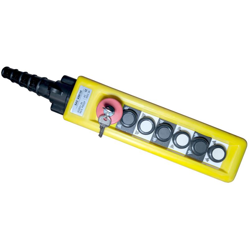 пульт хас-а6913к 6 кнопок 2 скор. авар. стоп ключ кранэлектро 00000014722 от BTSprom.by