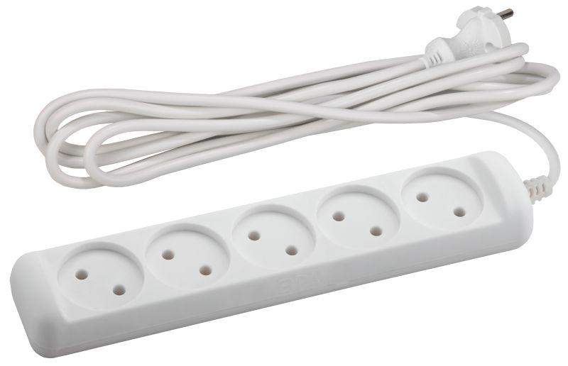 удлинитель 5х3м без заземл. 10а ip20 u-5-3m-2х1 пвс 2х1 эра б0028364 от BTSprom.by