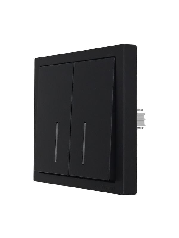  Выключатель 2-кл. с индик. СП ZIMA IP20 10А безвинт. зажим черн. бархат LEZARD 704-4288-112QC фото в каталоге от BTSprom.by