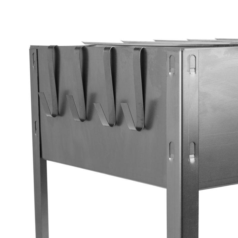  Мангал-коптильня "ЭКОНОМ" сборная с шестью шампурами в наборе (6х410мм) в гофрокартонной коробке СОКОЛ 62-0012 фото в каталоге от BTSprom.by